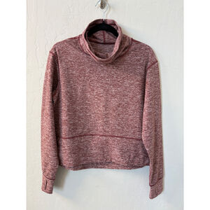 Lululemon‎ Ready to Rulu Fleece Pullover Cropped Heathered Savannah Sz 6